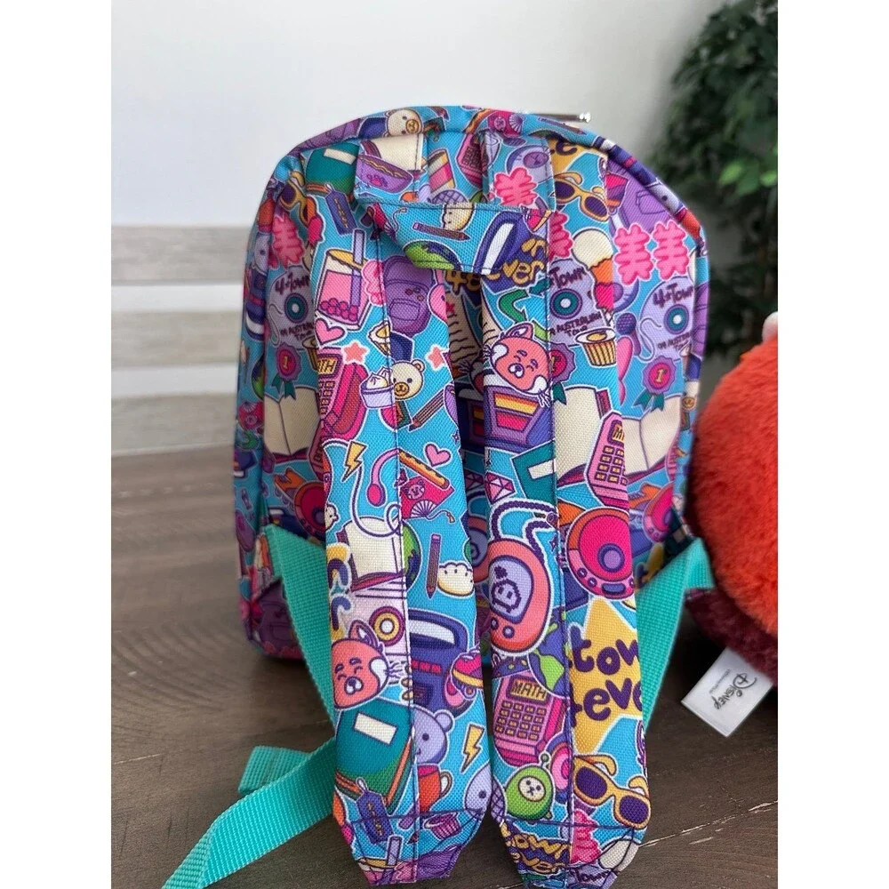 Disney Parks Loungefly Town Forever Mini Backpack & Red Panda Squishmallow Lot